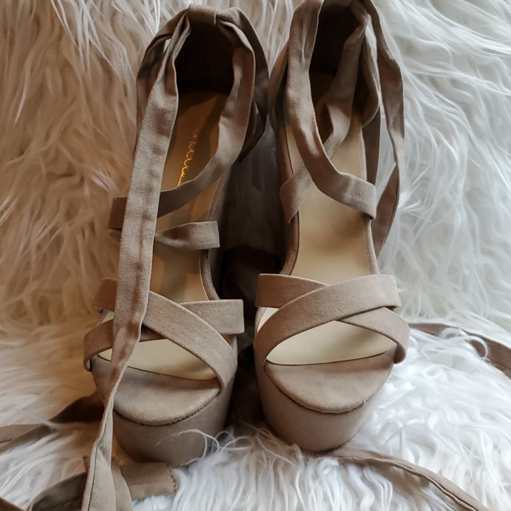 Laceup wedges